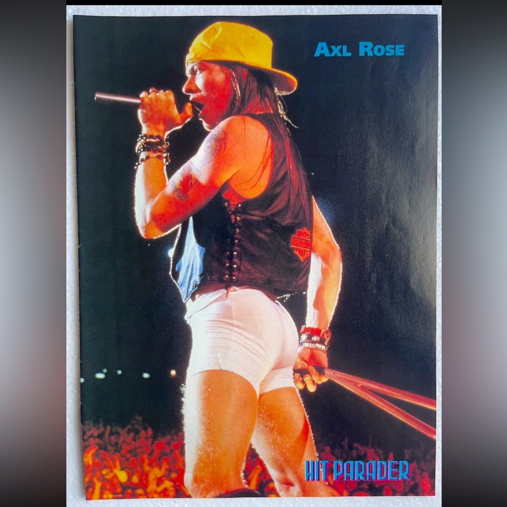 Axl Rose Hit Parader Pinup
